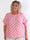 Poline - Prikket plus size tunika i åndbar lyocell stof med flæsekant på ærmerne