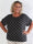 Poline - Prikket plus size tunika i åndbar lyocell stof med flæsekant på ærmerne