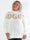 Priscilla - Stickad plus size tröja med VOGUE skrivet i guldglittertråd