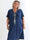 Reem Plain - Elastisk plus size kjole i løs pasform med v-udskæring