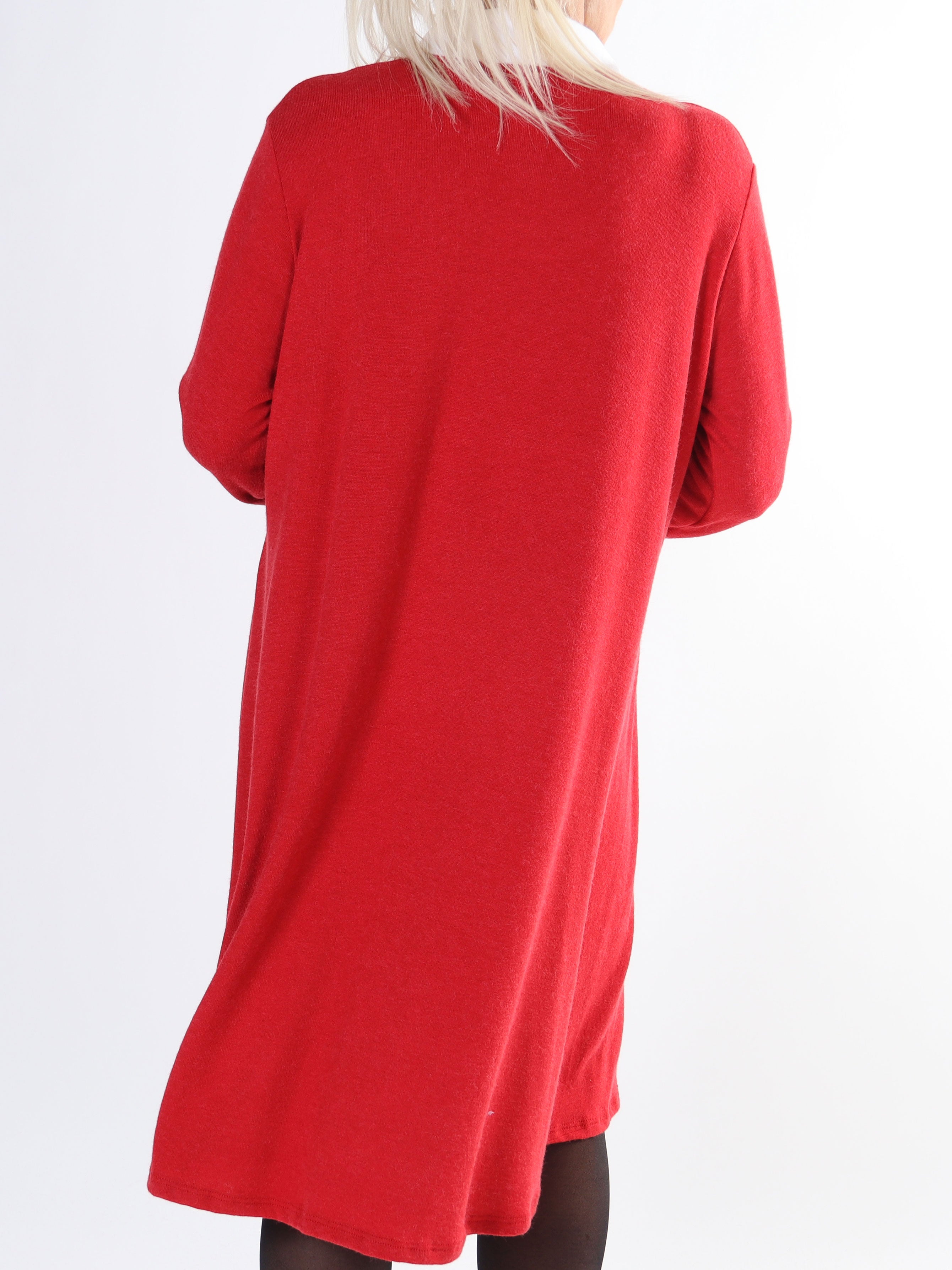 Rita Long - Härlig mjuk plus size klänning med vit skjortkrage