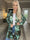 Rosa Gold Flower - Elastisk cardigan med tryck