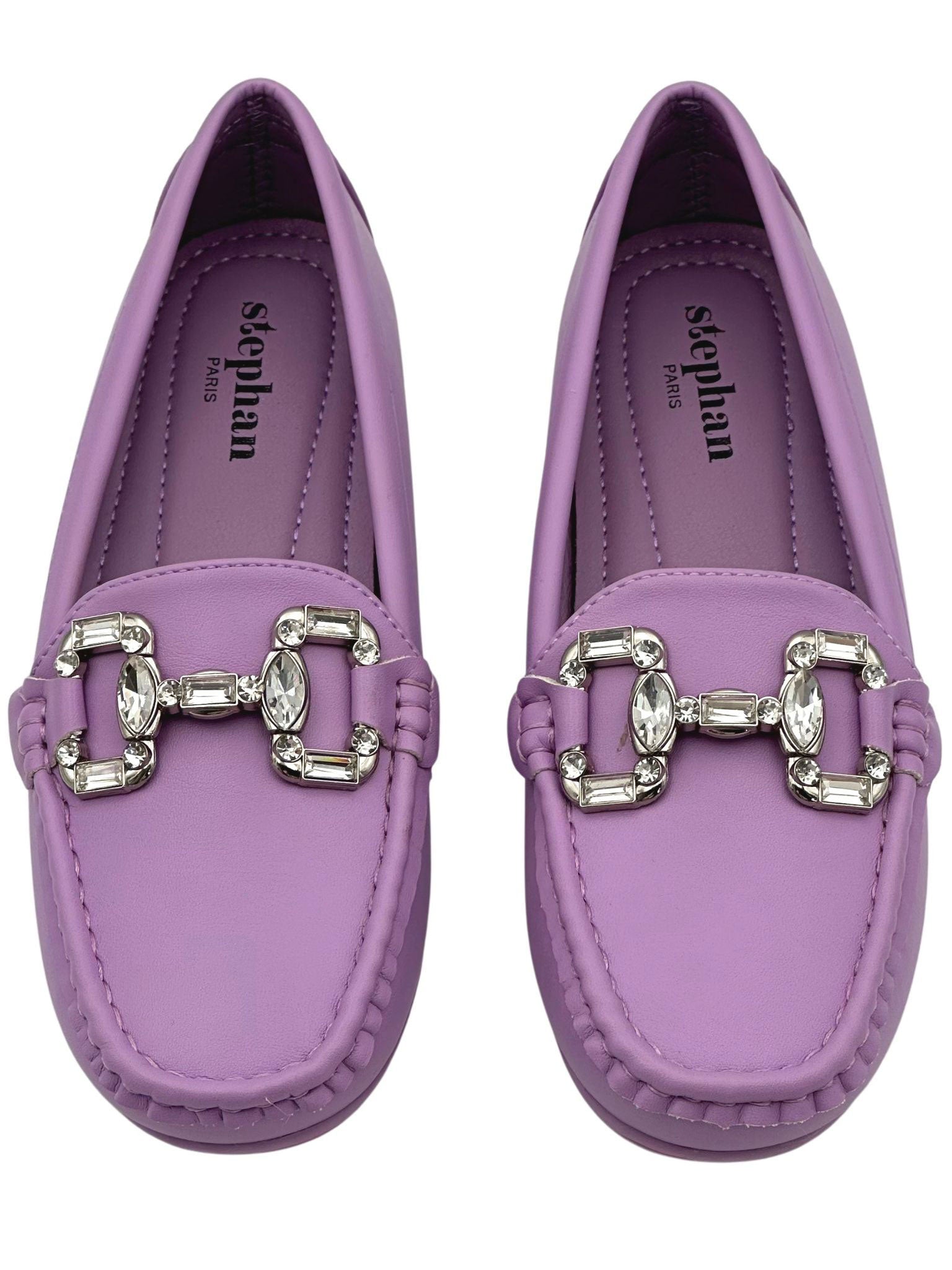 Rosalba - Moccasins med strasspänne