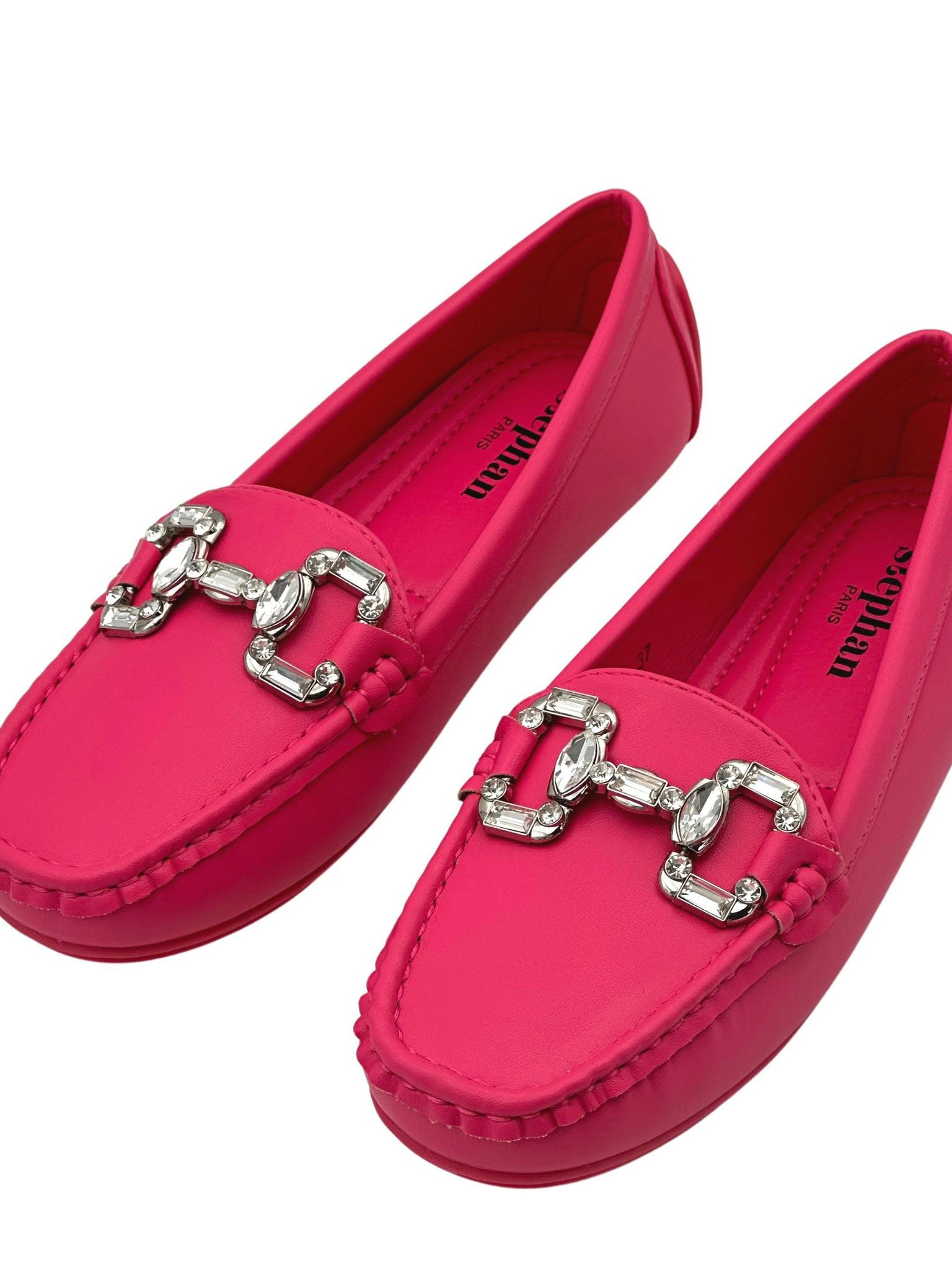 Rosalba - Moccasins med strasspänne