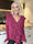 Serina - Feminin stickad tröja med fina volangdetaljer