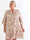 Severina - Plus size tunikakjole i viskose med palmemotiver og flæsekant forneden
