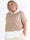 Shandel - Söt stretchig plus size-blus med skjortdetaljer