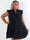 Layla Plain - Plus size kjole i lag-på-lag design af blødt bomulds musselinstof