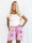 Stevie Summer - Bløde shorts i bomulds musselin-stof med sommermotiver