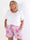 Stevie Summer - Plus size shorts i bomulds musselin-stof med sommermotiver