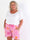 Stevie Summer - Plus size shorts i bomulds musselin-stof med sommermotiver