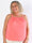 Sunlove Crystal Top - Enfärgad plus size elastisk topp med mock neck