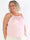 Sunlove Crystal Top - Enfärgad plus size elastisk topp med mock neck