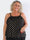 Sunlove Dot Top - Elastisk plus size-topp med band och guldprickar