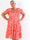Tea Butterfly - Plus size kjole med smukt sommerfugleprint og elastisk udskæring