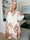 Tricia - Tunikakjole med chiffonlag med blomstermotiver