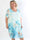 Tricia - Plus size tunikakjole med chiffonlag med blomstermotiver