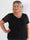 Ventura - Sød plus size tunika i blød elastisk blonde med fin flæsekant