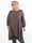 Vienna - Elegant plus size tunikakjole i viskose med fine nittedetaljer