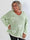 Vivianne - Sød plus size strikbluse med fine hjerter