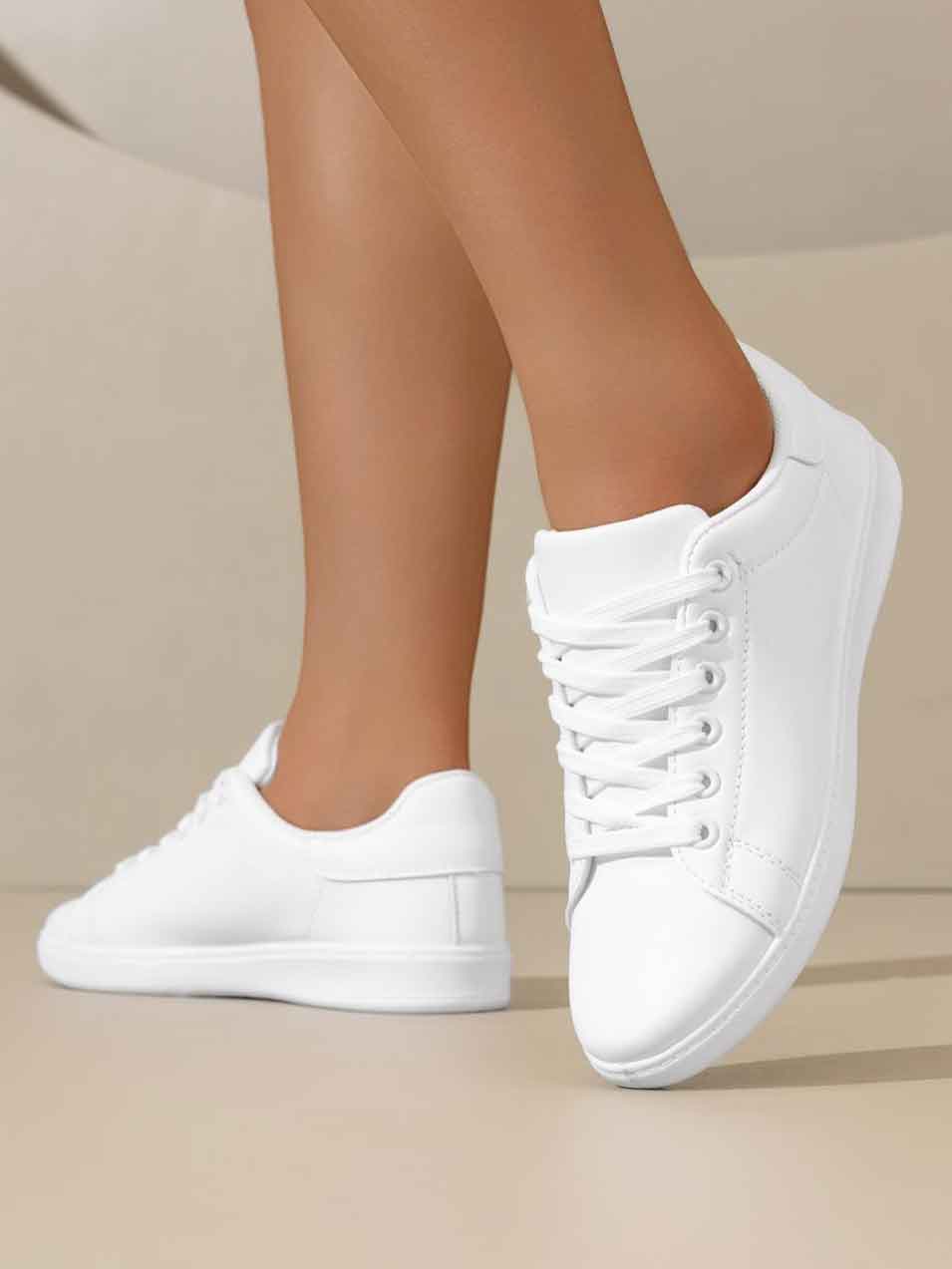 Fie - Simple hvide sneakers