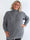 Cindy - Enfärgad mysig stickad plus size tröja med polokrage