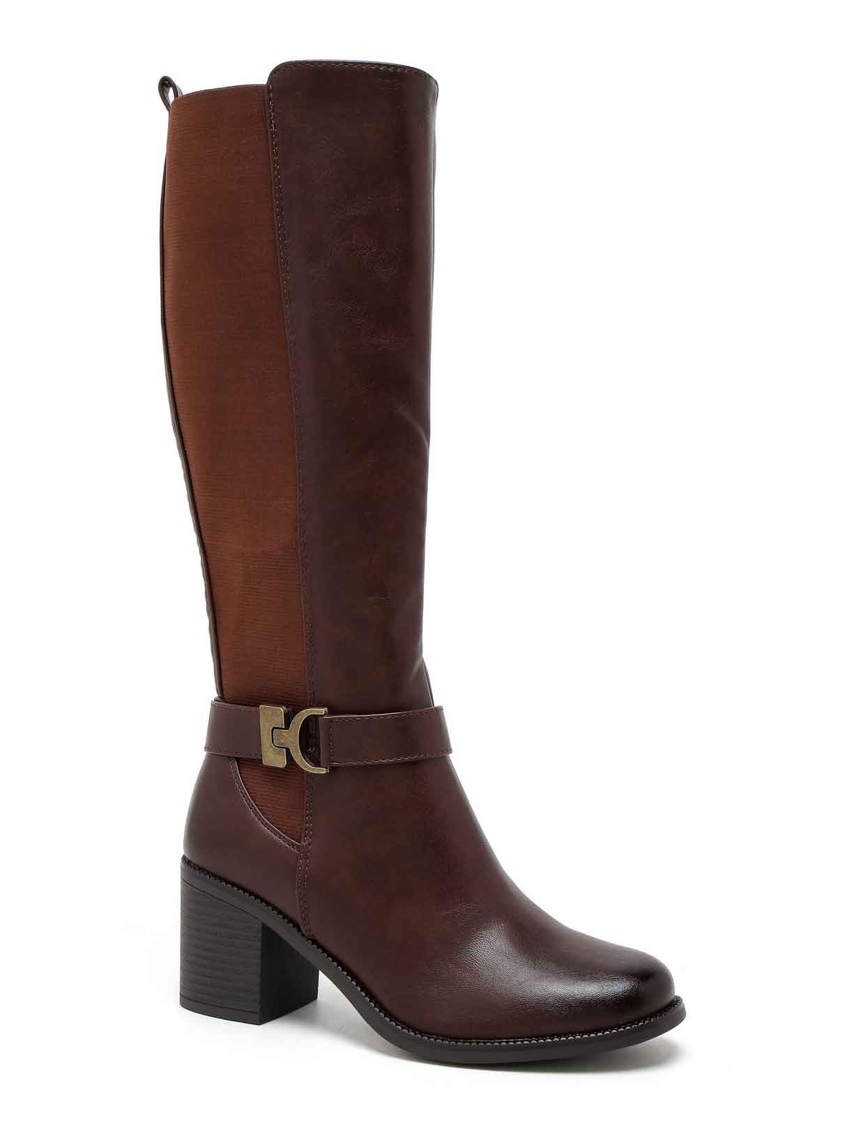 Duna - Stövlar med klack och resår i skaftet