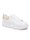 Ferah - Vita sneakers med färgad klack