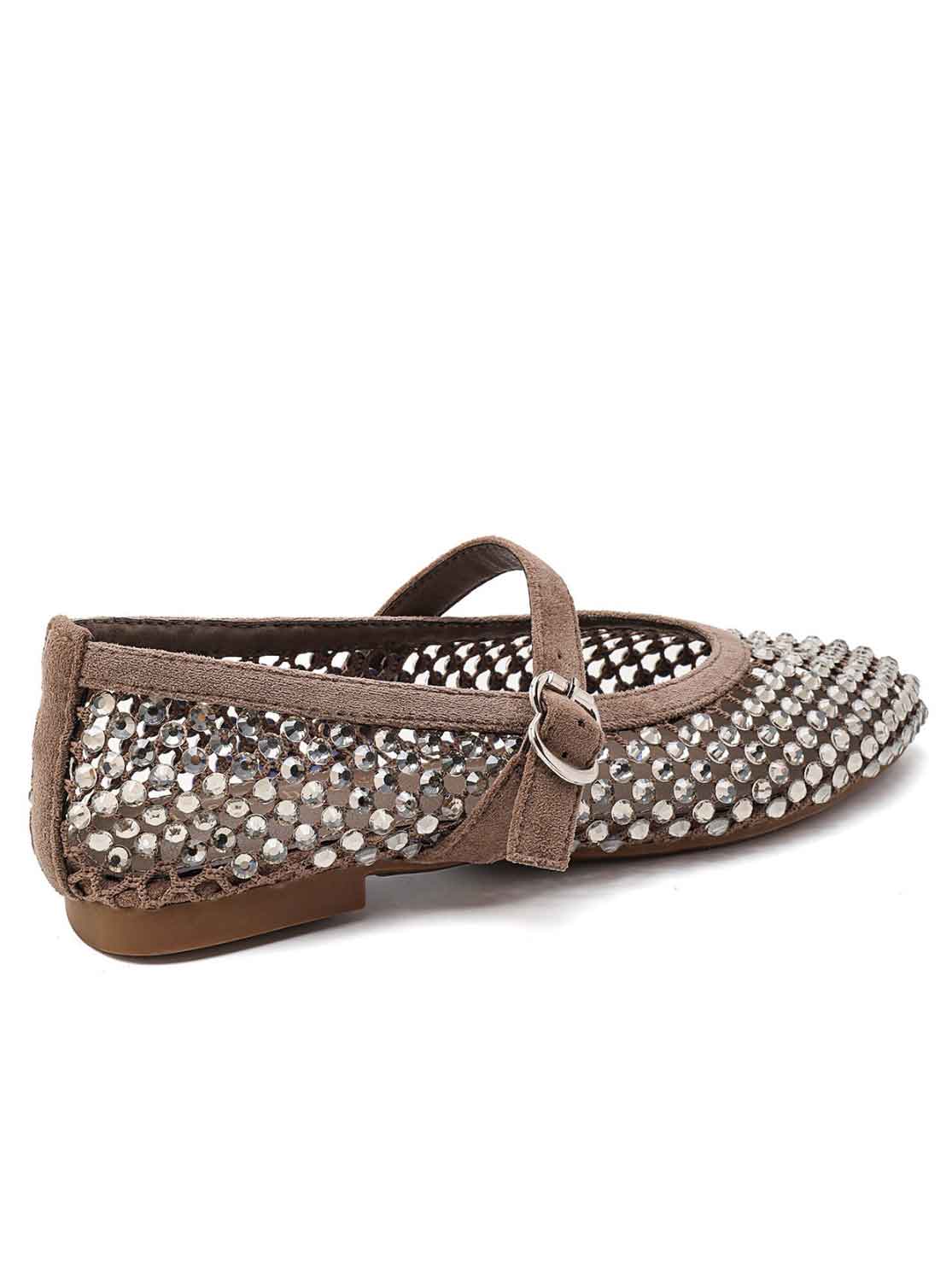 Lily - Eleganta ballerinaskor med glänsande strass