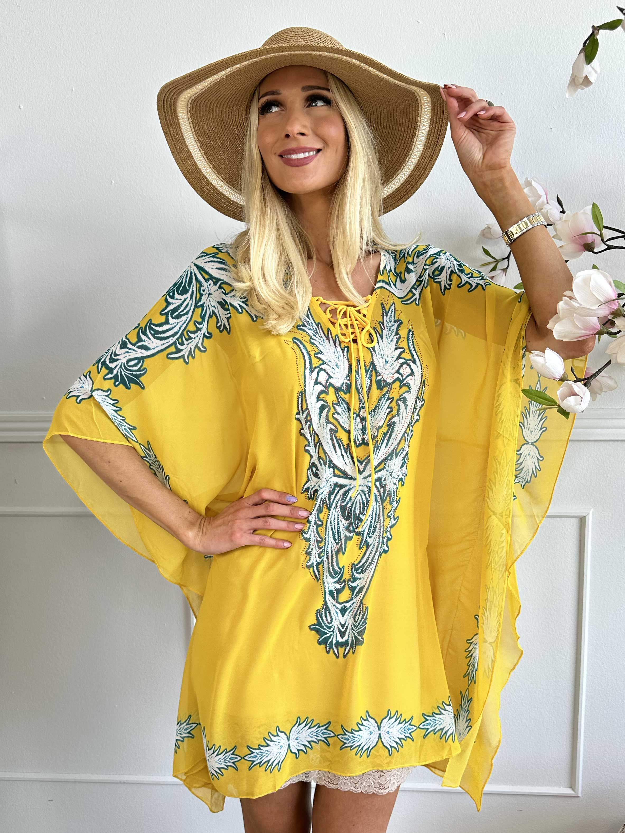 Josefina - Semitransparent tunika med dragsko