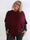 Opra - Mjuk stickad plus size poncho