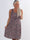 Maj Small Flower - Söt elastisk plus size klänning i blommönster