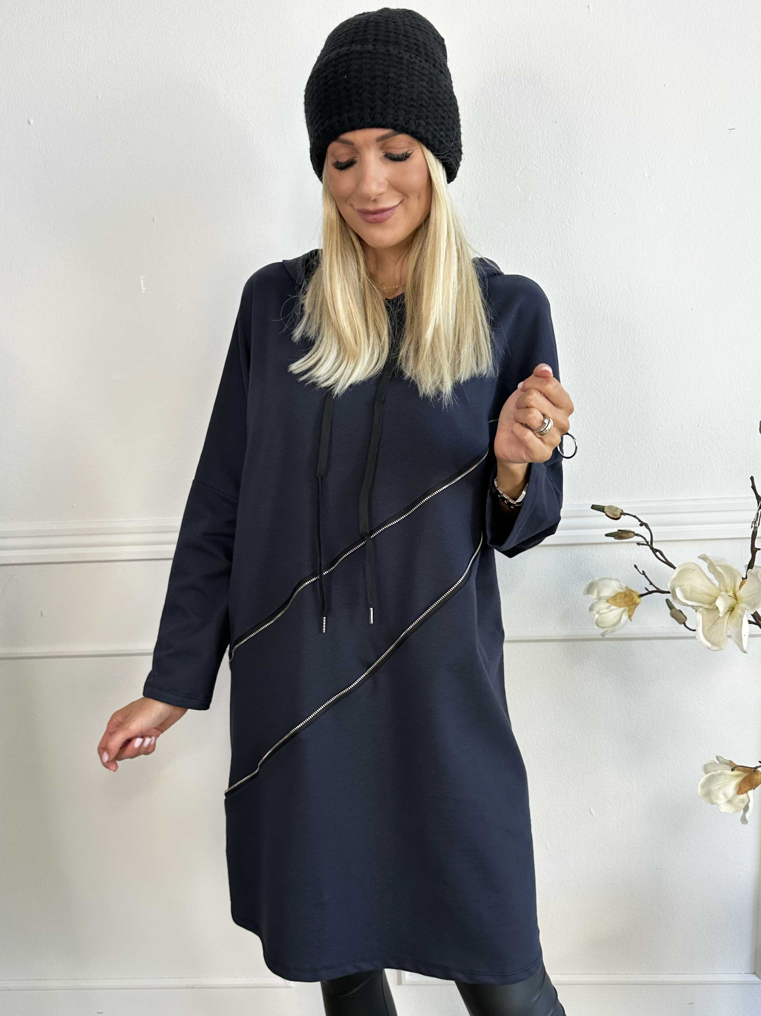 Merah - Hoodie med dragkedja