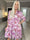 Milano Flower Midi - Blommig klänning med lager-på-lager-look