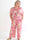 Pams Gold Leaf Jumpsuit - Plus size buksedragt med blad mønster og guld dutter