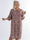 Vanesa Mosaic Long - Mönstrad plus size klänning