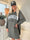 Adrianna - Hoodie klänning med text framtill
