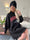Adrianna - Hoodie klänning med text framtill
