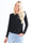 Daniela - Svart blus med liten ribb