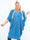 Elnora - Rillet plus size tunika med fladdermusärmar