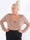 Flora - Bodystocking med revben och knapp på bröstet