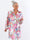 Happy Dress - Flerfärgad skjortklänning i sidenlook