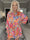Happy Dress - Flerfärgad skjortklänning i sidenlook