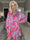 Happy Dress - Flerfärgad skjortklänning i sidenlook