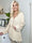 Hermina long sleeve - Söt blus med gummiband i midjan - White