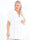 Hermina - Söt plus size blus med gummiband i midjan - White