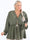 Hermina long sleeve - Söt plus size blus med gummiband i midjan