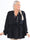 Hermina long sleeve - Söt plus size blus med gummiband i midjan