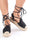 Esly - Espadrillos med tjock sula och spets