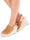 Blanca - Sandal i svart mocka med kilklack